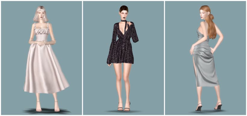 Галерея мода Нарядные платья Holiday Dresses set #1